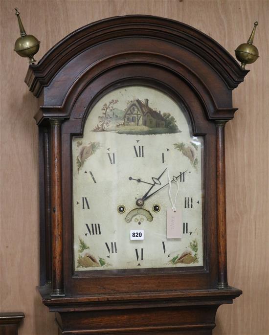 An early 19th century mahogany 30 hour longcase clock W.50cm